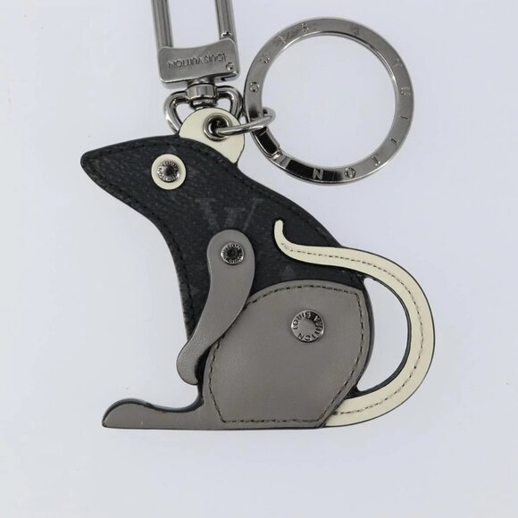 LOUIS VUITTON Monogram Eclipse Porte Cles LV Rat Key Holder - Picture 5 of 10